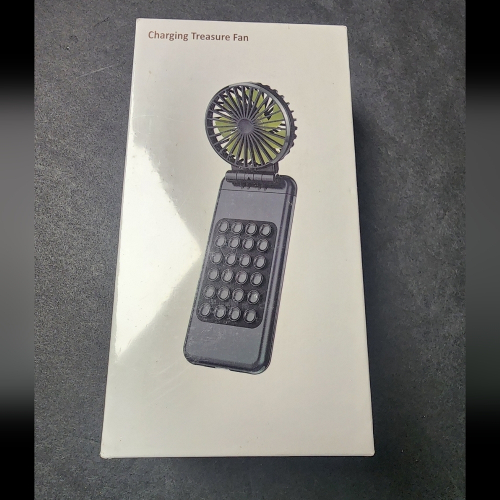 Portable Fan with Power Bank Rechargeable 3‎ Speeds Indoor Outdoor Treasure Fan